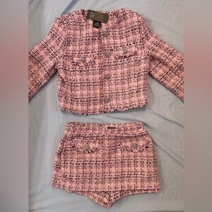 Women's Tweed Boucle Lady Set - Wild Fable Pink XS
